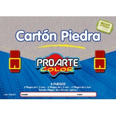 ESTUCHE CARTON PIEDRA 6 PLIEGOS PROARTE