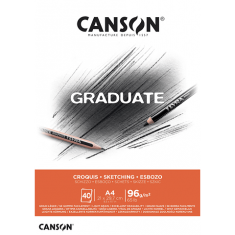 PAD GRADUATE CROQUIS 40 HOJAS A4 CANSON